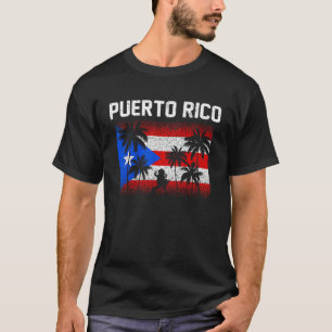 Retro Boricua Puerto Rico Frog Puerto Rican Flag M T-Shirt