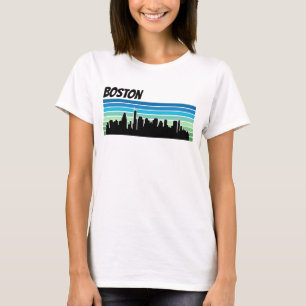 Retro Boston Skyline T-Shirt