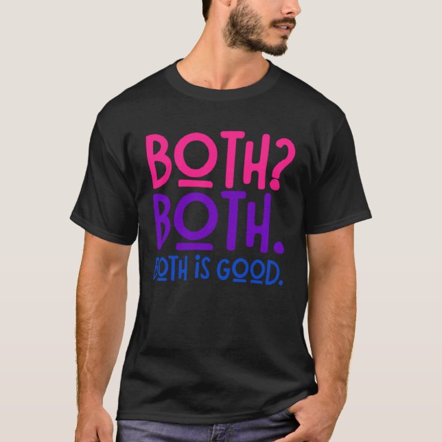 Retro Both Both Both Is Good  Bisexual Pride LGBT T-Shirt (Front)