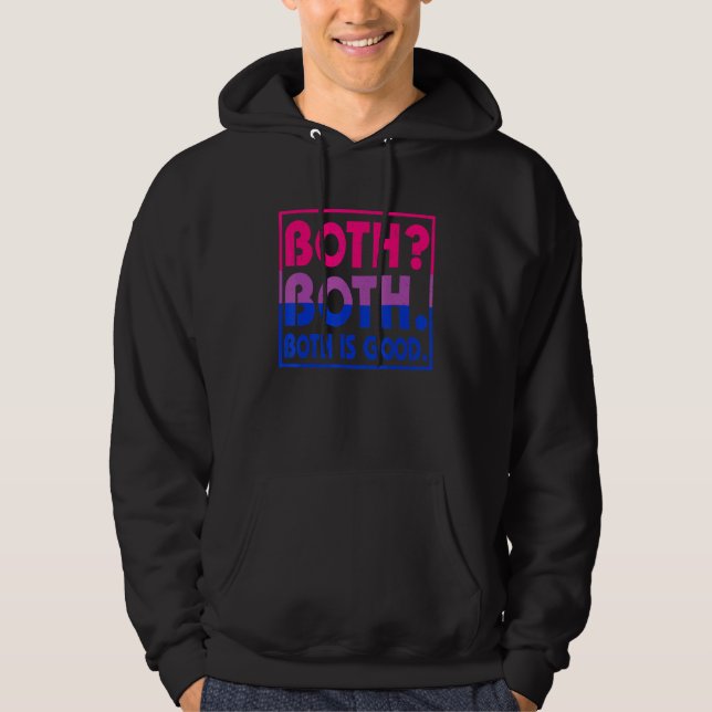 Retro Both Both Both Is Good  Pansexual Pride LGBT Hoodie (Front)