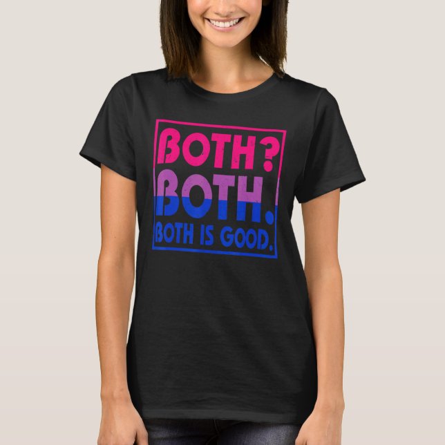 Retro Both Both Both Is Good  Pansexual Pride LGBT T-Shirt (Front)