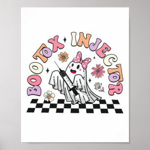 Retro Botox Injector Halloween Ghost Dysport Deale Poster