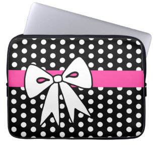 Retro Bow Laptop Sleeve