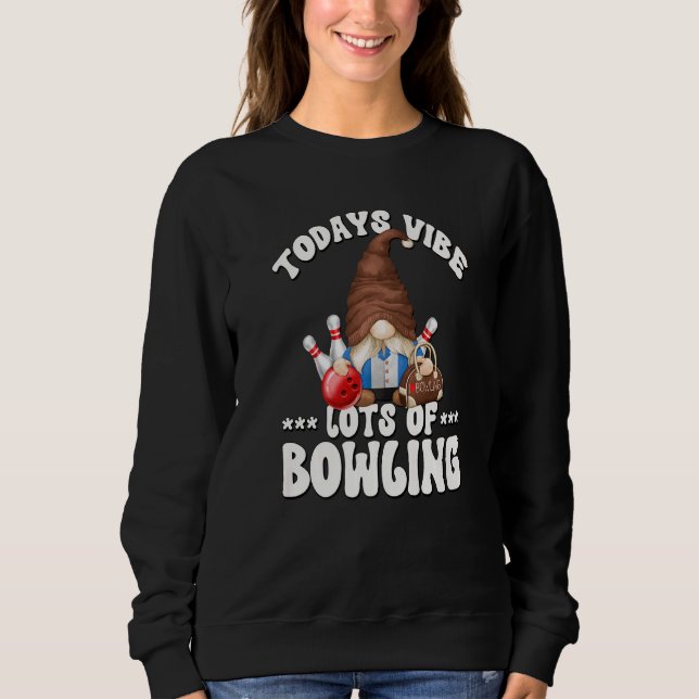 Retro Bowler Saying Gnome Grandpa For Men And Bowl Sweatshirt (Front)