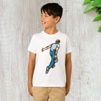 Retro Bowling Player Throwing Ball