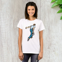 Retro Bowling Player Throwing Ball