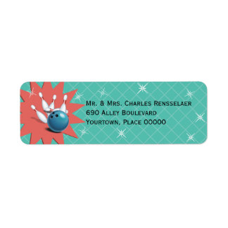 Retro Bowling Return Address