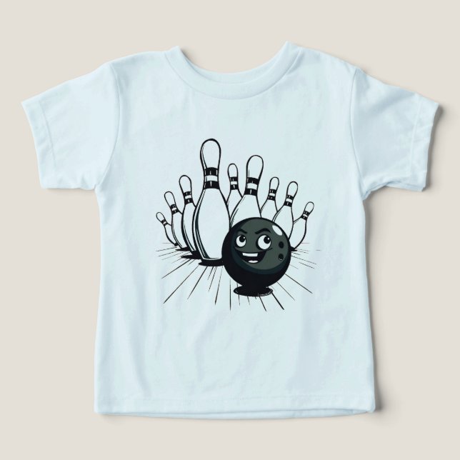 Retro Bowling T-Shirt – Vintage Strike (Design Front)