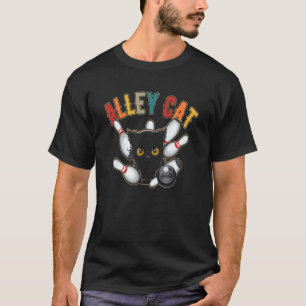 Retro Bowling Tee Vintage Bowler Alley-Cat Vintage