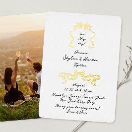 Retro Bows Doodle Handwritten Black& White & Gold