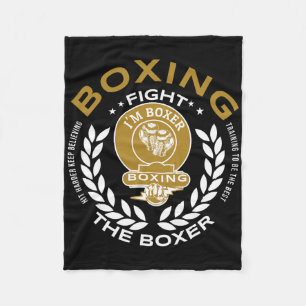 Retro Boxing Gloves Love Gifts For Boxers 6 Fleece Blanket