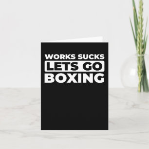Retro Boxing Gloves - Sparring Fighter Vintage Box Card
