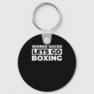 Retro Boxing Gloves - Sparring Fighter Vintage Box Key Ring