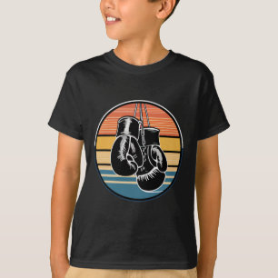 Retro Boxing Hanging Gloves Kickboxing Boxing Love T-Shirt
