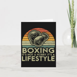 Retro Boxing Lifestyle Boxer  Card