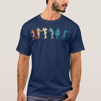 Retro Boxing Silhouettes Boxer Fighting Funny Box T-Shirt