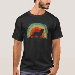 Retro Boykin Spaniel Vintage Rainbow Dog Men Women T-Shirt