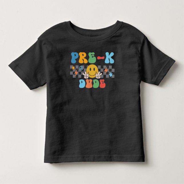 Retro Boys Pre-K Dude T-Shirt (Front)