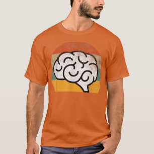 Retro Brain Neuroscience Distressed Science Funny  T-Shirt