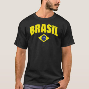 Retro Brasil  Vintage Brazilian Flag Brazil boys g T-Shirt