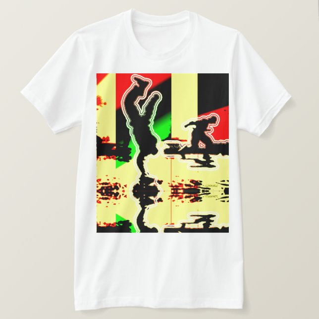 Retro Breakdance Handstand T-Shirt (Design Front)