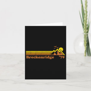 Retro Breckenridge Ski Resort Colorado Snowboard S Card