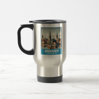 Retro Bremen Skyline Travel Mug