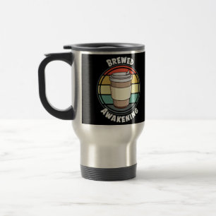 Retro Brewed Awakening Hot Drink to Go Travel Mug