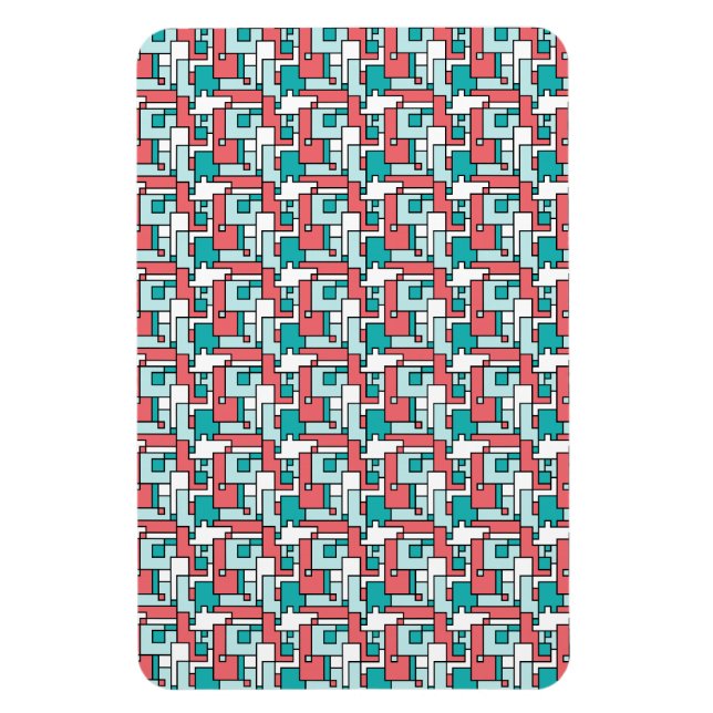 Retro Brick Pattern Magnet (Vertical)