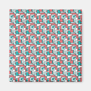 Retro Brick Pattern Magnet
