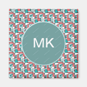 Retro Brick Pattern Magnet