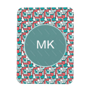 Retro Brick Pattern Magnet