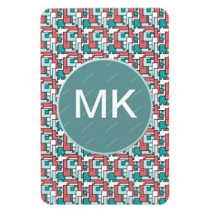 Retro Brick Pattern Magnet