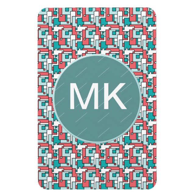 Retro Brick Pattern Magnet (Vertical)