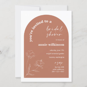 Retro Bridal Shower Invitation Wedding Party