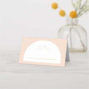Retro Bridal Shower Place Card Wedding Party A115
