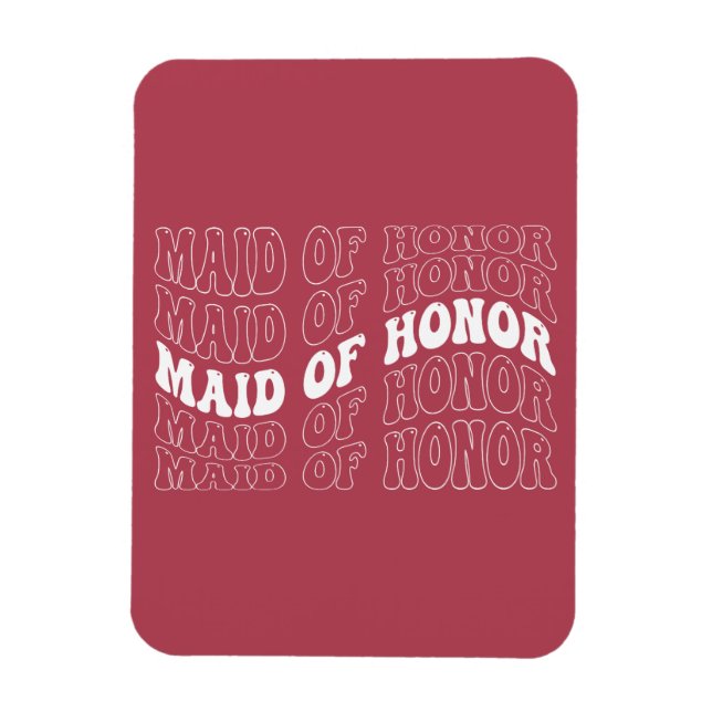  Retro Bride Bridesmaid Magnet (Vertical)