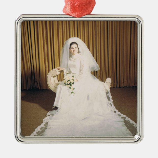 Retro Bride Metal Tree Decoration (Front)