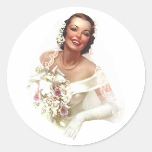 Retro Bride Stickers