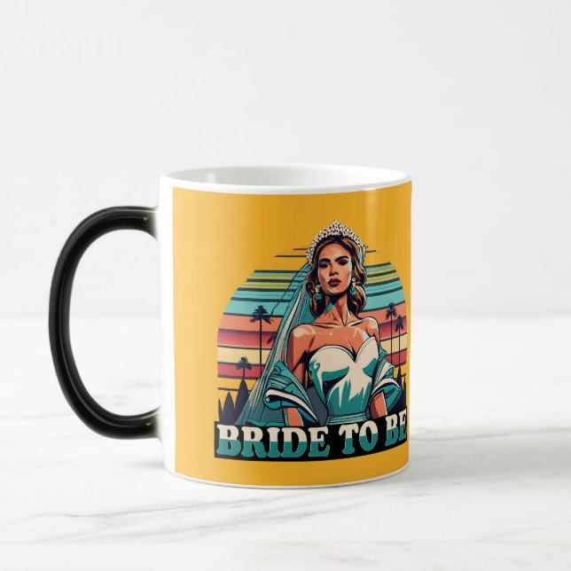 Retro Bride to be Magic Mug (Left)