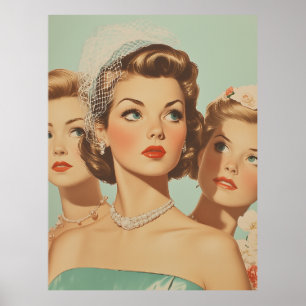 Retro Bridesmaids in Style Poster