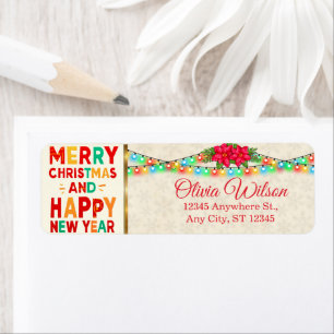 Retro Bright Christmas Lights & Poinsettia Return