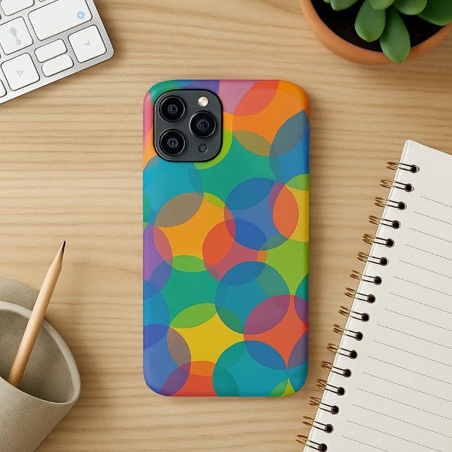 Retro Bright Colours Amorphous Shapes Art Pattern (Creator Uploaded)