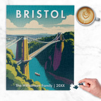 Retro Bristol Clifton Suspension Bridge