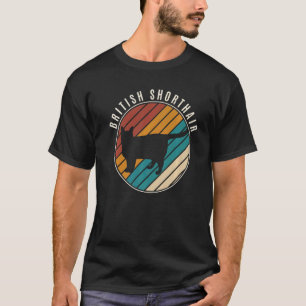 Retro British Shorthair Cat Kitten Cat 1 T-Shirt