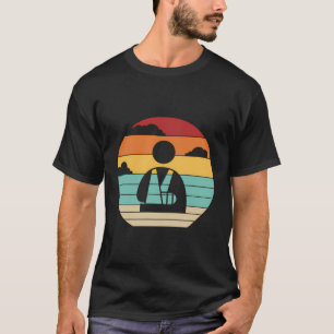 Retro Broken Arm Leg Broken Bone Broken Finger Bon T-Shirt
