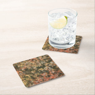 Retro Brown Marble Drink Coasters