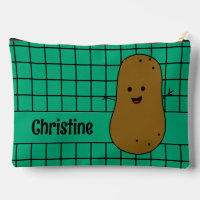 Retro, Brown Potato, Teal Custom