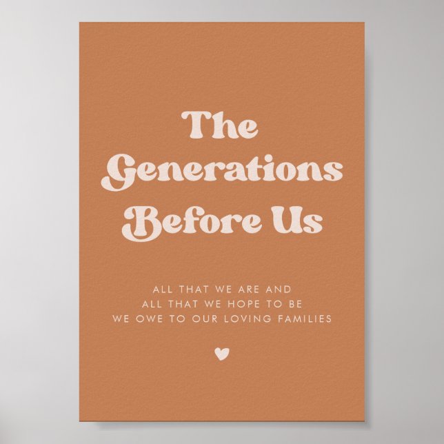Retro Brown Sugar The Generations Before Us Poster (Front)