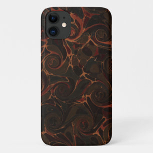 Retro Brown Swirls Case-Mate iPhone Case